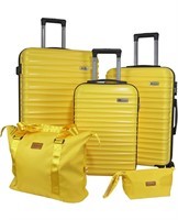 NEW $300 3-Pcs Yellow Luggage