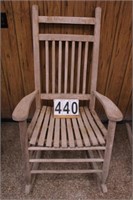 Wooden Rocker 47" T  X 26"