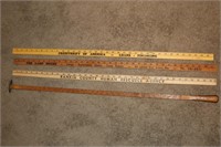 1 Lufkin log stick and 3 yard sticks