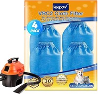 VRC2 Cloth Filter Compatible wArmor All ShopVac4pk