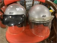 Pair of Grant Motorcycle Riding Helmets.