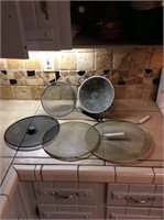 Cooking screens and aluminum strainer