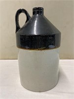 Brown & White Stoneware Jug