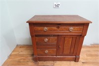 Antique Oak Wash Stand