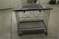 WIRE DOCK CART, APPROX 42"x24"x38"
