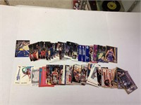 approximately 100 sports cards
