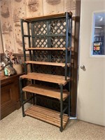 Collapsible Primitive Country Bakers Rack Shelving