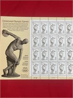 Centennial Olympic Games Stamp Sheet