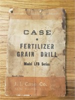 Case fertilizer grain drill LFB series operators