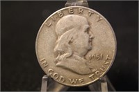 1951-S Franklin Silver Half Dollar