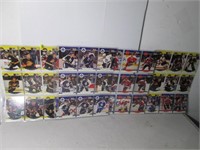 SHEETS OF HOCKEY CARDS FROM COLLECTION
