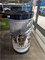 Timber wold vtg trash can
