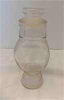 Vintage Apothecary Square jar w/lid