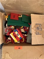 LARGE BOX OF VTG LEGOS