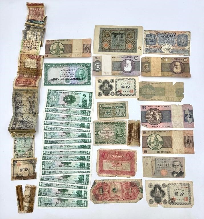 Assorted World Paper Banknotes