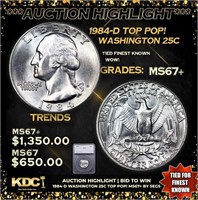 ***Auction Highlight*** 1984-d Washington Quarter