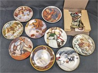 (10) Authentic Craftsmanship Collector Plates