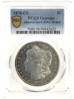 1878-CC Morgan Dollar PCGS Unc Detail
