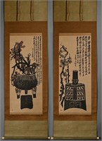 A group of ancient calligraphy and painting