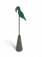 Signed Cement Art Toucan Bird Statue