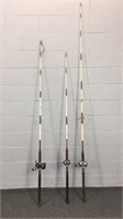 3x The Bid Assorted Fishing Rods / Reels