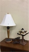 Pair of Contemp. Lamps-One Sm. Arts & Craft