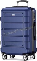 SHOWKOO Luggage 20in Hardside Suitcase Blue