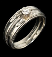 Jewelry 14kt White Gold Diamond Wedding Ring
