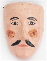 Mexican Hand-Painted Wood Mask