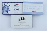 (3) U.S. Mint Proof Sets