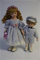 Sister & Brother BIsque Dolls
