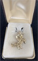 14K Yellow Gold Unicorn Pendant -1.1 Gram