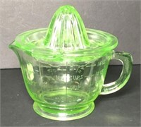 Vaseline Glass Juicer & Measuring Cup