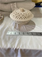 Harley Greens and Co reticulated pottery dish