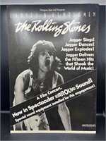 Rolling Stones film concert cardboard poster