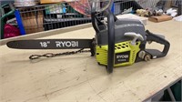 18” Ryobi RY3818 Gas Powered Chainsaw, Needs New