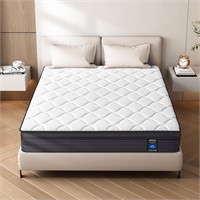 12 Inch Hybrid Queen Mattress  Medium Firm