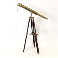 Brass, Bard Spyglass / Telescope with Tripod