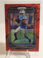 2022 Panini Prizm Red Sparkle DJ Chark Jr.