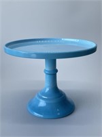 Vintage Blue Glass Cake Cake Stand