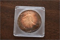 1990 American Silver Eagle Coin 1 oz .999 Silver