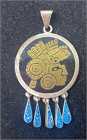 925 aboriginal necklace pendent