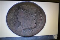 1809 Half Cent Coin- Draped Bust