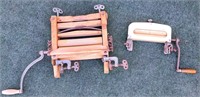 2 ANTIQUE LAUNDRY CRANK WRINGER MACHINES PAT 1897