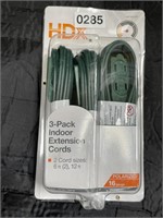 HDX 3PK EXTENDED CORD