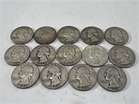 (14) 1942-1964 Silver Quarters