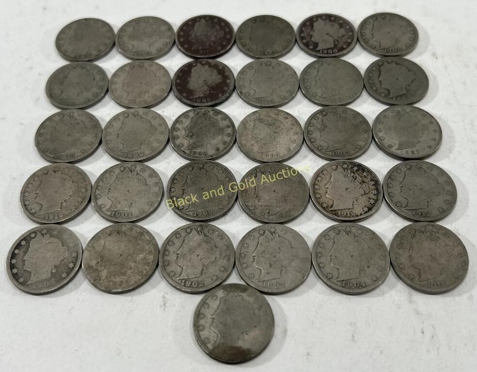 (31) 1883-1912 Liberty Head Nickels