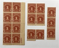 US: Selection of 1-Cent Postage Due Stamps