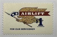US: 1968 $1 Airlift to Servicemen Stamp #1341 MNH