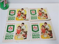 4 carnets d'épargne rapide vintage SH Green Stamps